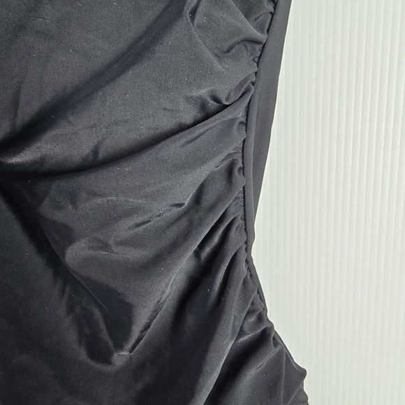 NWT Women's CUPSHE Backless Black One-Piece Halter Swimsuit Size XL Beachy - Picture 6 of 15